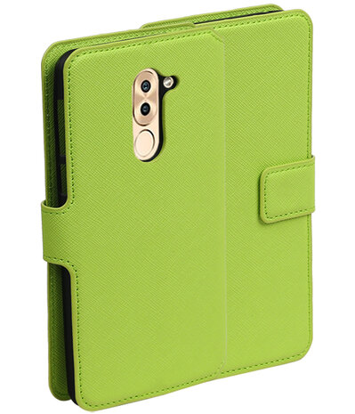 Groen Huawei Honor 6x 2016 TPU wallet case booktype hoesje HM Book