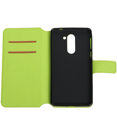 Groen Huawei Honor 6x 2016 TPU wallet case booktype hoesje HM Book