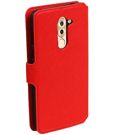 Rood Huawei Honor 6x 2016 TPU wallet case booktype hoesje HM Book