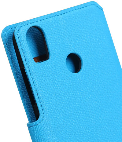 Blauw HTC Desire 10 Pro TPU wallet case booktype hoesje HM Book