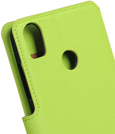 Groen HTC Desire 10 Pro TPU wallet case booktype hoesje HM Book