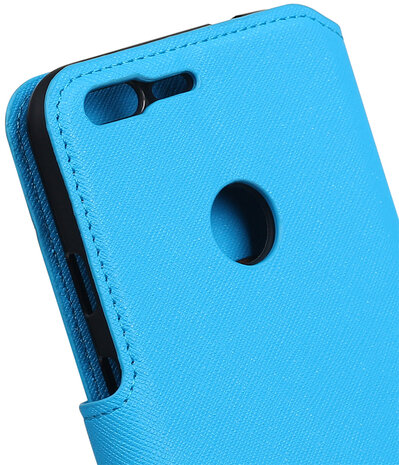 Blauw Google Pixel TPU wallet case booktype hoesje HM Book