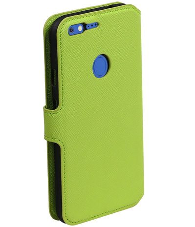 Groen Google Pixel TPU wallet case booktype hoesje HM Book