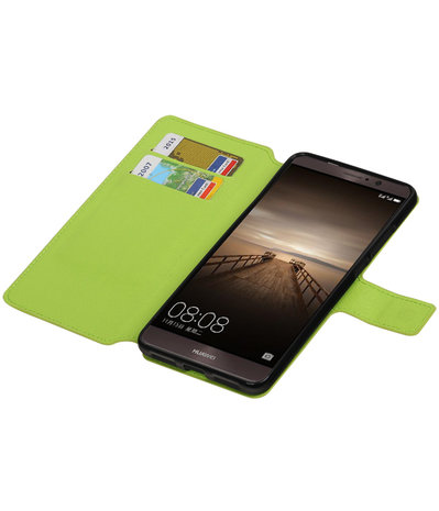 Groen Huawei Mate 9 TPU wallet case booktype hoesje HM Book