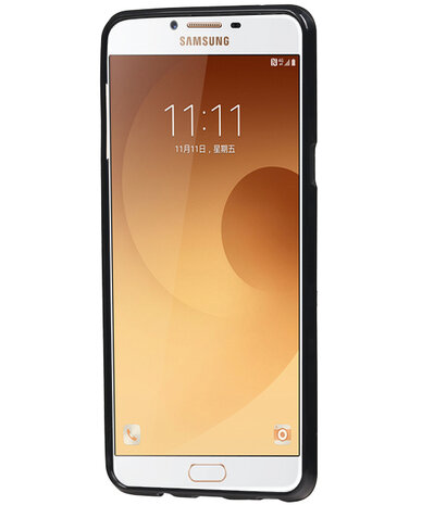 Samsung Galaxy C9 Pro TPU back case hoesje Zwart