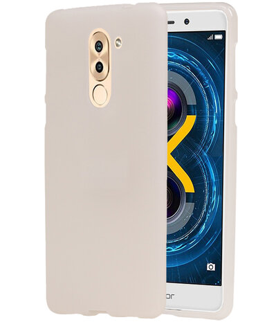 Huawei Honor 6X 2016 TPU back case hoesje transparant Wit