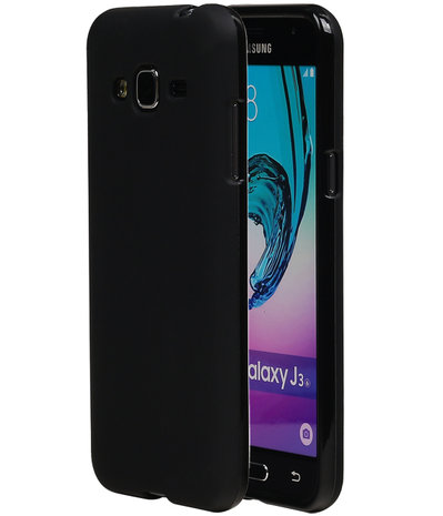 Samsung Galaxy J3 2017 TPU back case hoesje Zwart
