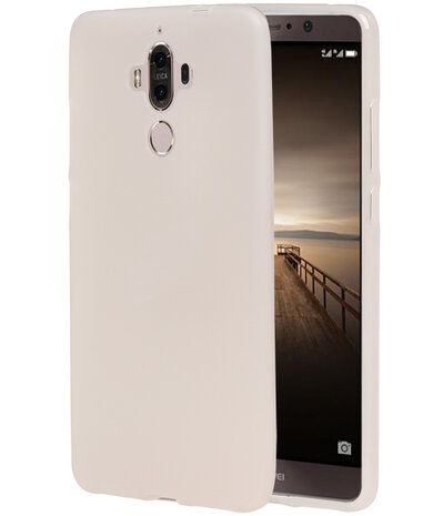 Huawei Mate 9 TPU back case hoesje transparant Wit