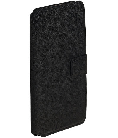 Zwart Huawei G8 TPU wallet case booktype hoesje HM Book