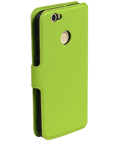 Groen Huawei Nova TPU wallet case booktype hoesje HM Book