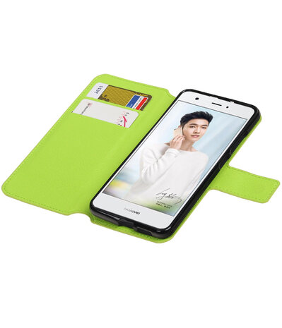 Groen Huawei Nova TPU wallet case booktype hoesje HM Book