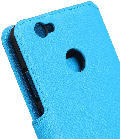 Blauw Huawei Nova Plus TPU wallet case booktype hoesje HM Book