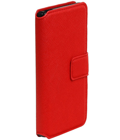 Rood Sony Xperia X Compact TPU wallet case booktype hoesje HM Book