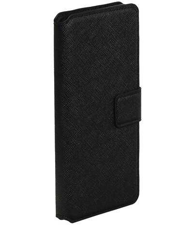 Zwart Sony Xperia XA TPU wallet case booktype hoesje HM Book