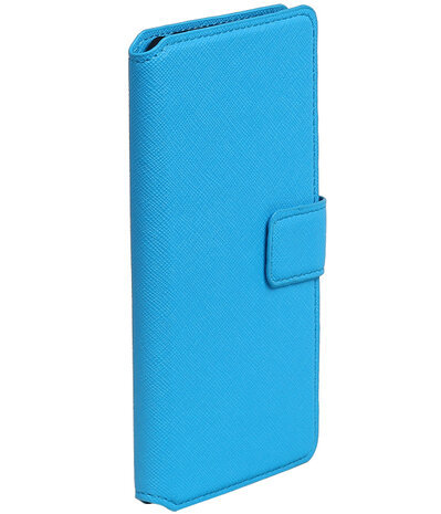 Blauw Sony Xperia XA TPU wallet case booktype hoesje HM Book