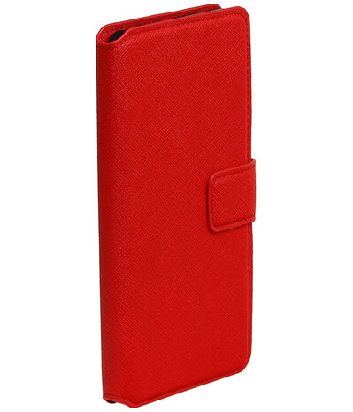 Rood Sony Xperia XA TPU wallet case booktype hoesje HM Book