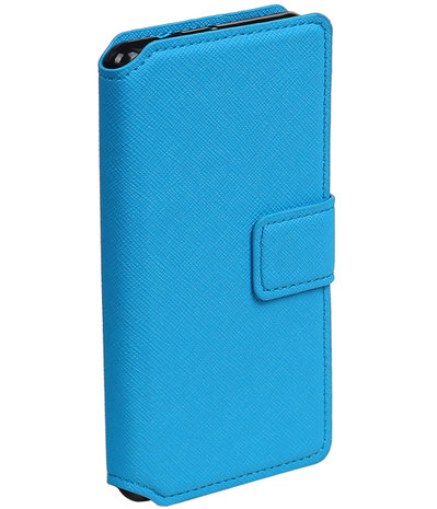 Blauw Sony Xperia Z3 Compact TPU wallet case booktype hoesje HM Book