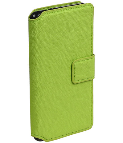 Groen Sony Xperia Z3 Compact TPU wallet case booktype hoesje HM Book