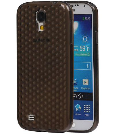 Samsung Galaxy S4 i9500 Diamant TPU back case hoesje Zwart
