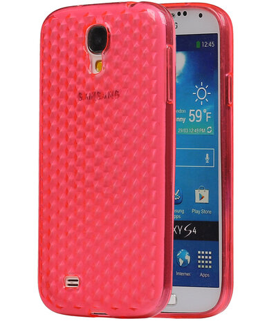 Samsung Galaxy S4 i9500 Diamant TPU back case hoesje Roze