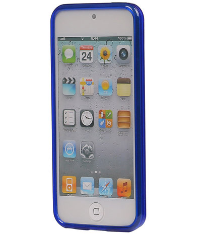 Apple iPod Touch 5 / 6 Diamant TPU back case hoesje Donker Blauw