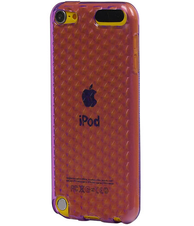 Apple iPod Touch 5 / 6 Diamant TPU back case hoesje Paars