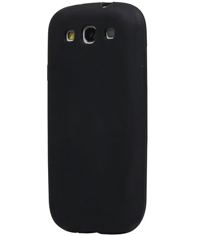 Samsung Galaxy S3 i9300 TPU back case hoesje Zwart