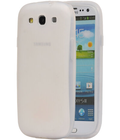 Samsung Galaxy S3 i9300 TPU back case hoesje Wit