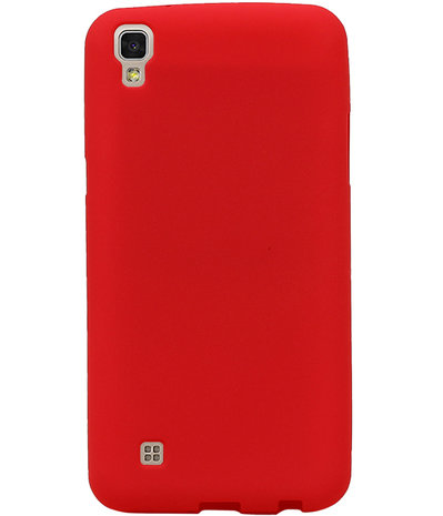 Rood Zand TPU back case cover voor Hoesje voor LG X Power K220