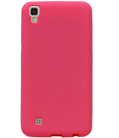 Roze Zand TPU back case cover hoesje voor LG X Power K220