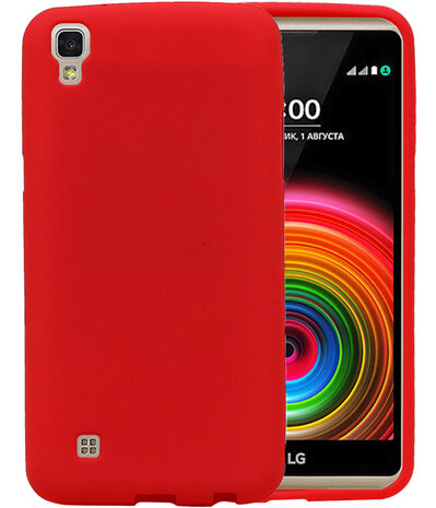 Rood Zand TPU back case cover voor Hoesje voor LG X Style K200