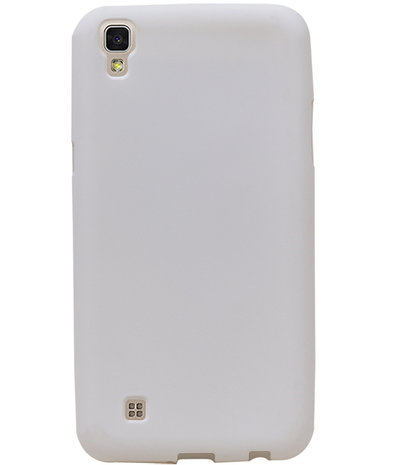 Wit Zand TPU back case cover hoesje voor LG X Style K200