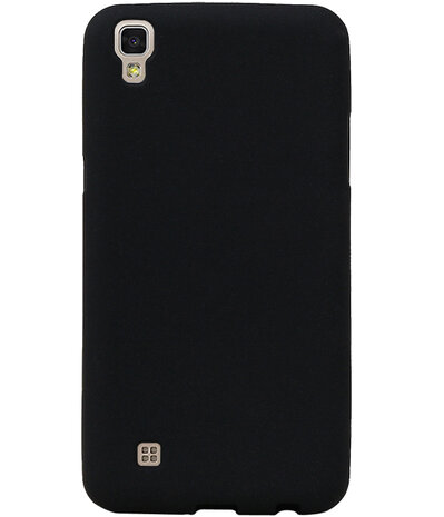 Zwart Zand TPU back case cover hoesje voor LG X Style K200