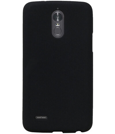 Zwart Zand TPU back case cover hoesje voor LG Stylus 3 / K10 Pro