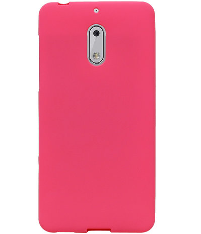 Roze Zand TPU back case cover hoesje voor Nokia 6