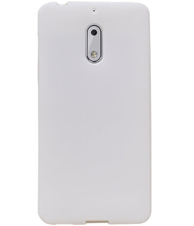Wit Zand TPU back case cover hoesje voor Nokia 6