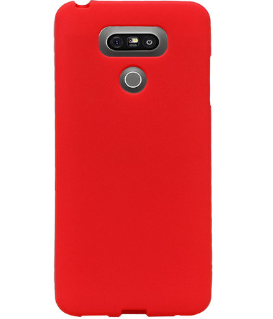 Rood Zand TPU back case cover hoesje voor LG G6