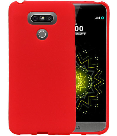 Rood Zand TPU back case cover hoesje voor LG G6