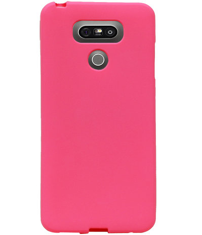 Roze Zand TPU back case cover hoesje voor LG G6