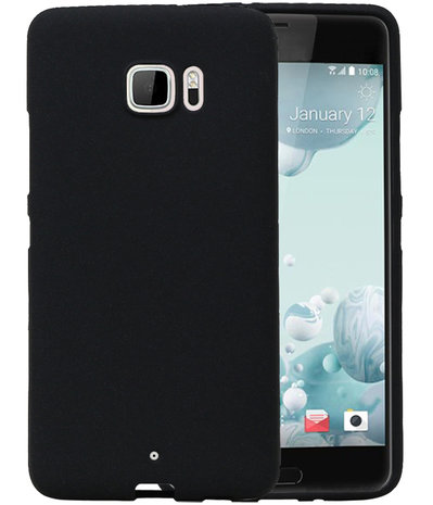Zwart Zand TPU back case cover hoesje voor HTC U Ultra