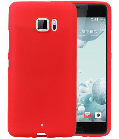 Rood Zand TPU back case cover hoesje voor HTC U Ultra