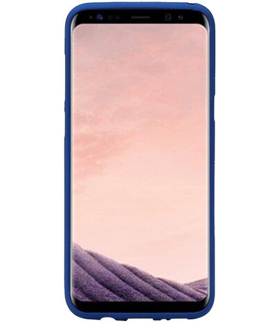 Blauw Zand TPU back case cover hoesje voor Samsung Galaxy S8+ Plus