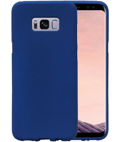 Blauw Zand TPU back case cover hoesje voor Samsung Galaxy S8+ Plus