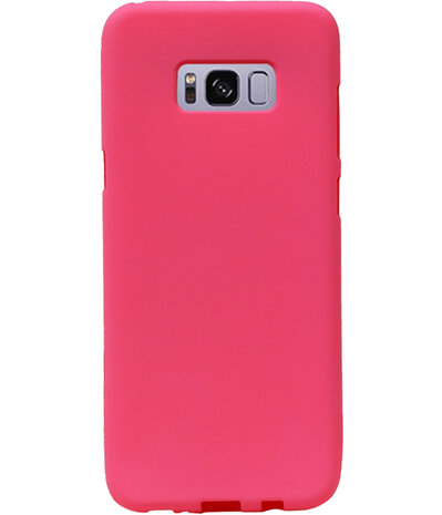 Roze Zand TPU back case cover hoesje voor Samsung Galaxy S8+ Plus