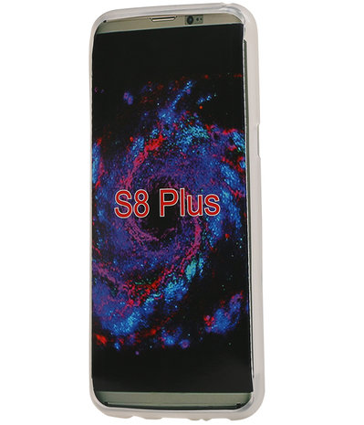 Samsung Galaxy S8+ Plus TPU back case hoesje transparant Wit