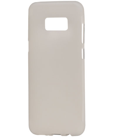 Samsung Galaxy S8+ Plus TPU back case hoesje transparant Wit