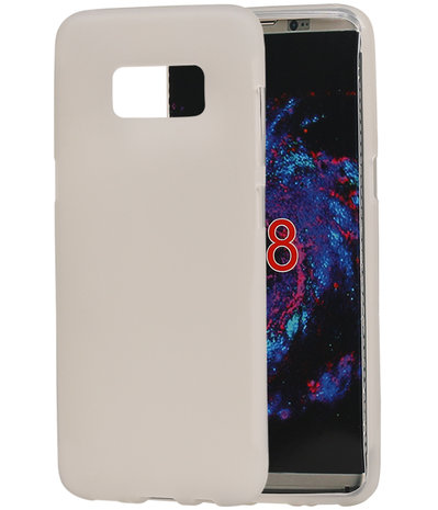 Samsung Galaxy S8 TPU back case hoesje transparant Wit