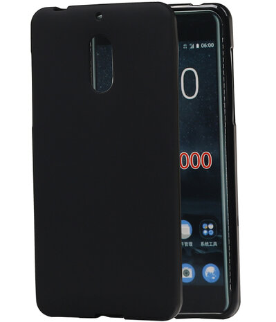 Nokia 6 TPU back case hoesje Zwart