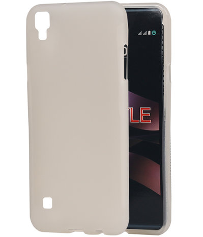 LG X Style K200 TPU back case hoesje transparant Wit