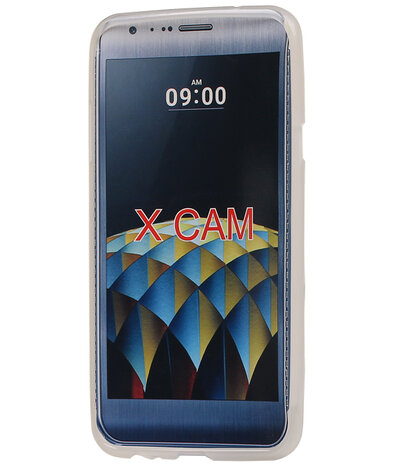 LG X Cam K580 TPU back case hoesje transparant Wit